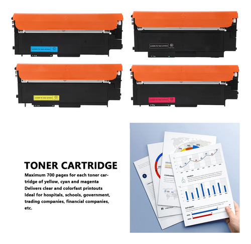 Conjunto De Cartucho De Toner De 4 Peças Clt K404s Clt C404s