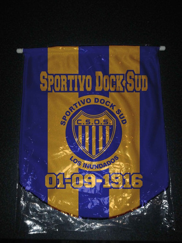 Banderin Paño 36cm Sportivo Dock Sud M03