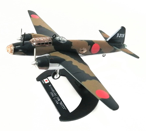 Miniatura Diecast 1/144, Mitsubishi G4m Betty, Japón 1941