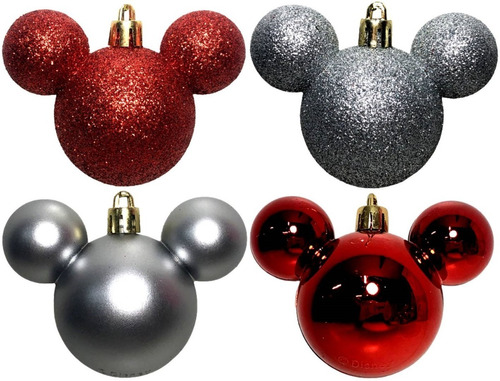 Kit Enfeites 12 Bolas Árvore De Natal Mickey Disney Original | Parcelamento  sem juros