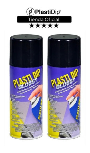 Imagen 1 de 10 de Aerosol Plastidip Removible Negro Brilloso Glossy Black Env