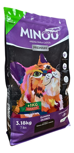 Arena Para Gatos Premium Super Aglutinante Bolsa 3.18 Kg