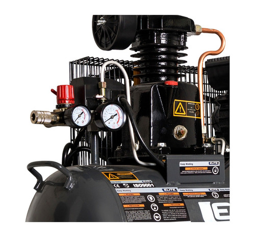 Imagen 2 de 3 de Compresor de aire eléctrico Elite CA1040 monofásico negro 110V 60Hz