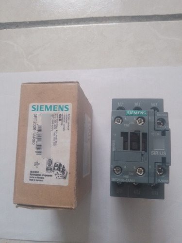 Contactor Siemens 3rt2026-1ar60 25 Amp. Bobina 400 V. Nuevo.