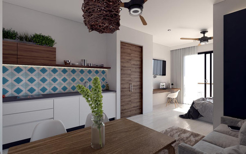 Imagen 2 de 20 de Departamento En Venta En Playa Del Carmen, Huaya 20, Estudio Planta Alta