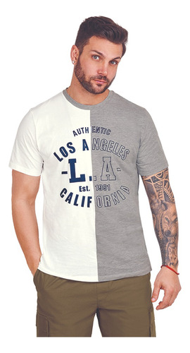 Playera Hombre Casual Multicolor 481-20