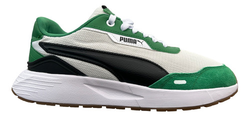 Tenis De Adulto Puma Runtamed Verde, Negro, Blanco