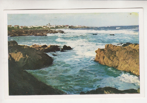 Antigua Postal Punta Del Este Vista Desde Las Rocas Vintage