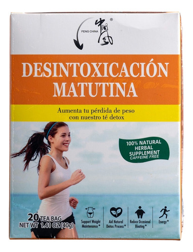 Té Desintoxicación Matutina 20 Bolsitas 40 Gr - Lireke
