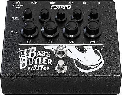 Orange Amps Bass Butler Bi-amp Bass Preamp Pedal, Black Eea