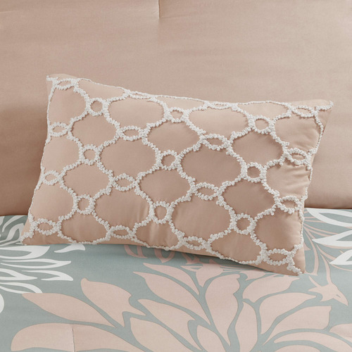 Juego De Cama Queen Para Todas Las Estaciones Color Rosado Y