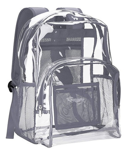 Mochila Escolar Grande De Pvc Transparente Impermeable