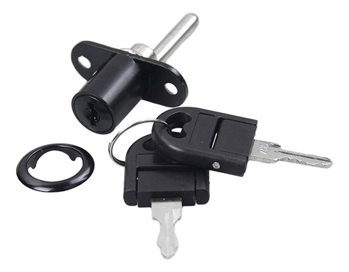 Cerradura De Émbolo De Gabinete, Cerradura De 16 Mm Negro