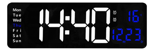 Reloj De Pared Digital Led De Gran Tamaño De 15 Pulgadas