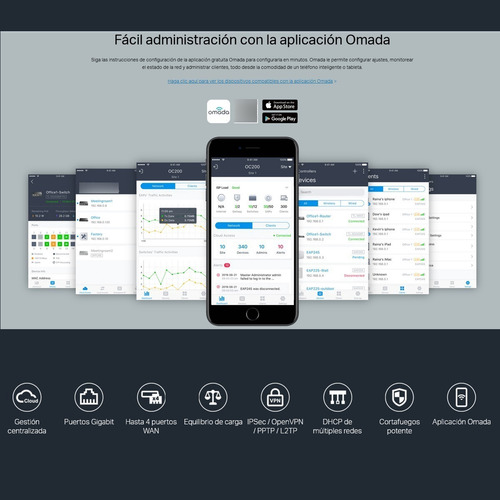Imagen 7 de 9 de Router Vpn Cloud Multi-wan Gigabit Omada, Tp-link Er7206