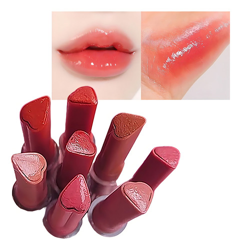 Jelly Lip Pencil Labial Gloss Con Color Corazon Kiss Beauty Color 02