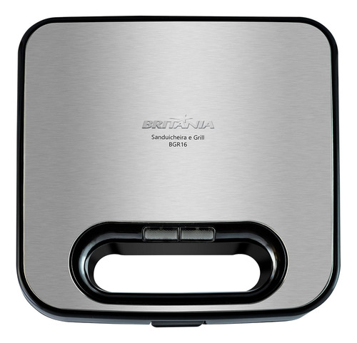 Sanduicheira Lancheira E Grill Britânia Bgr16 2 Em 1 Redstone 750w 220v Grelha Tosta Não Gruda Antiaderente
