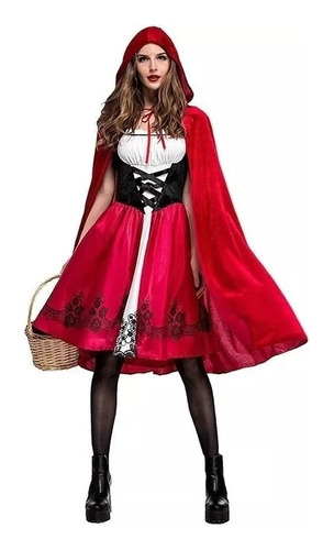 Disfraz De Caperucita Roja Para Mujer Halloween Sexy