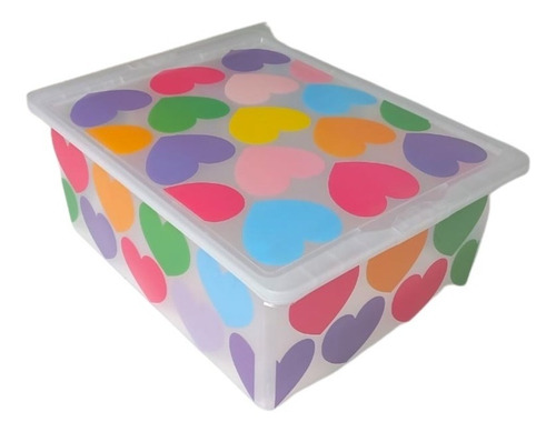 Caja Organizadora Plastica Decorada 17 Litros 42x32x16cm Hsk