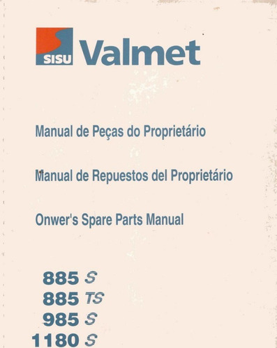 Manual Repuestos Piezas Tractores Valmet 885/985 S/1180 S