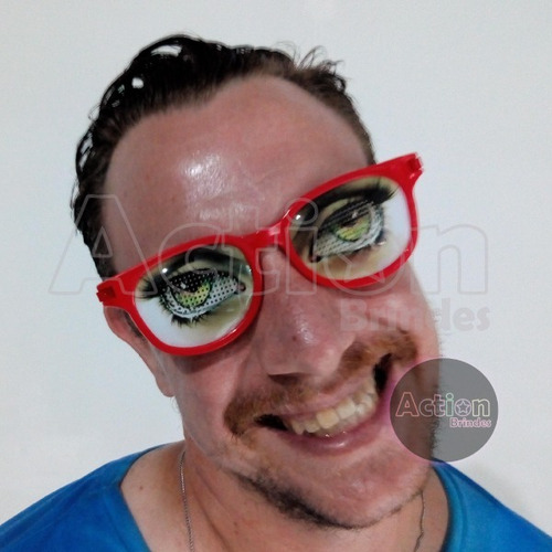 Imagem 6 de 7 de Óculos Para Festa Olhos Kit 4 Unidades