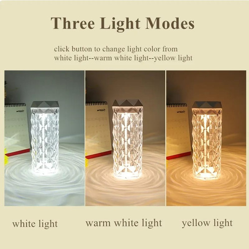 Humidificador De Aire Con Luz Led Cristal