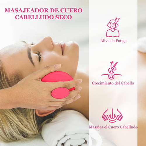Masajeador Del Cuero Cabelludo Con Cerdas Suaves De Silicona