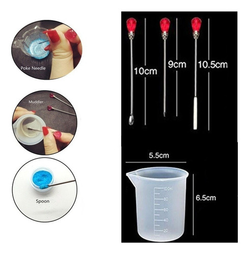 Bake Conjunto De Ferramentas De Jóias De Resina Diy Moldes