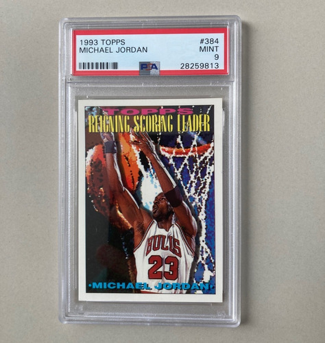 Tarjeta Michael Jordan (topps 1993) Certificada Por Psa 9