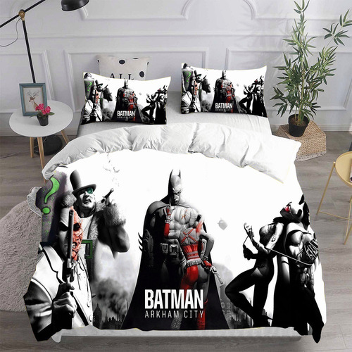 Juego De Cama Batman, Funda Nórdica De Superhéroe, Soltero A