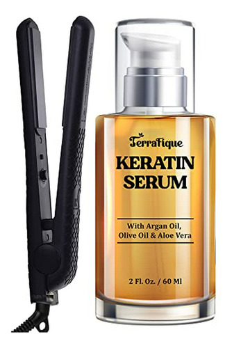 Terrafique Keratin Hair Serum - Juego De Plancha Herstyler F
