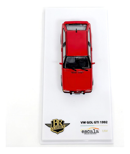 Miniatura - 1:64 - Volkswagen Gol Gti 1992 Vermelho - Exclus