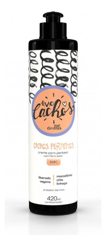 Creme Pentear Cachos Perfeitos Vegano Griffus 420ml