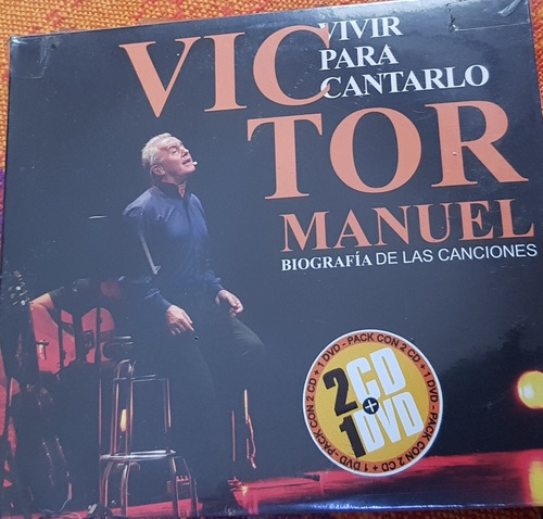 Victor Manuel 2 Cd + Dvd Vivir Para Cantarlo 