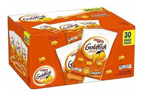 Goldfish Cheddar, Caja 30 Bolsitas, 1,5 Oz.
