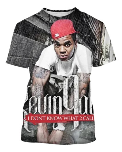 Camiseta De Hip Hop Impresa En 3d De Kevin Gates