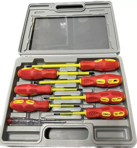 Set Destornilladores Aislados Electricidad 8 Piezas Tbcin
