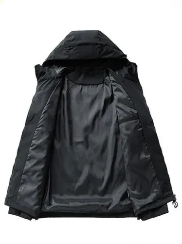 Men's Hooded Jacket Waterproof Windproof Outdoor Coat
