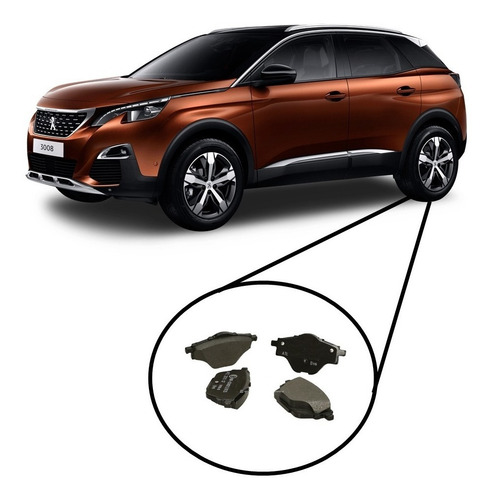 Pastilha Freio Traseira Peugeot 3008 2018 Em Diante