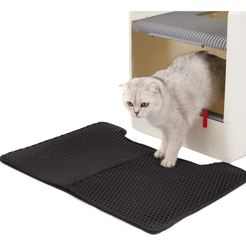 Cat Litter Mat Foldable Double Layer Mat For Litter Box