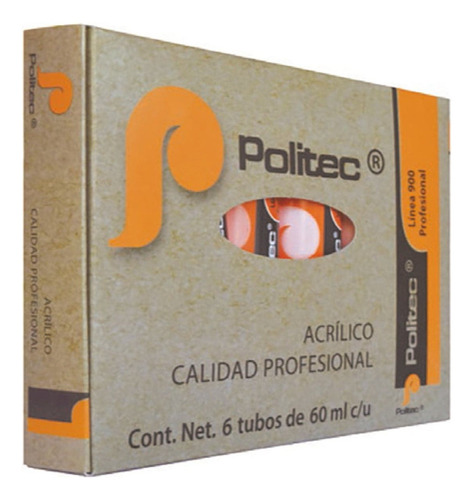 Estuche Profesional Con 6 Tubos Línea900 Politec