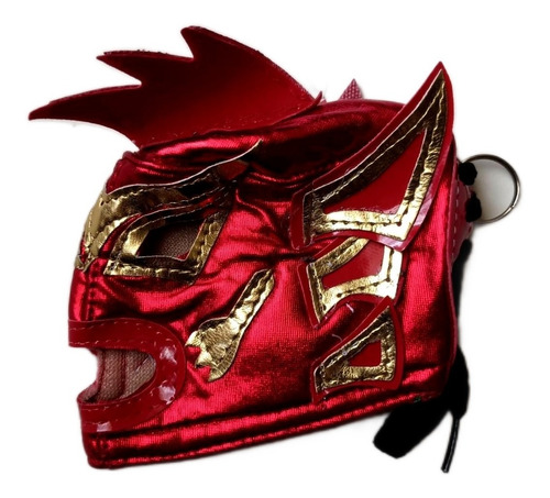 Llavero Mini Máscara Dragón Rojo - Lucha Libre Mexicana