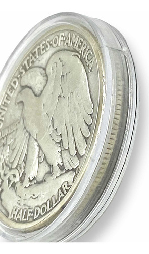 Moneda Estadounidense De Plata Medio Dólar Ley 720 Libertad (Usado)