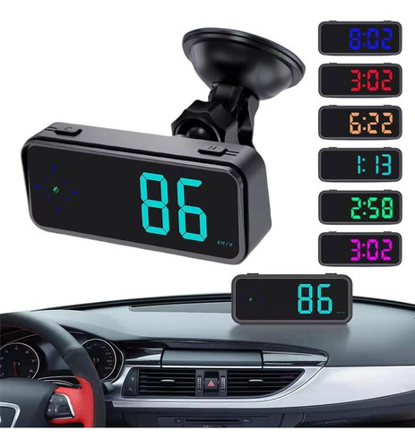 Velocímetro Digital Led Universal Gps Kmh Módulo Gps Com So