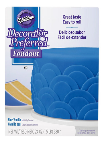 Wilton Decorator Preferred Blue Fondant, 24 Oz.