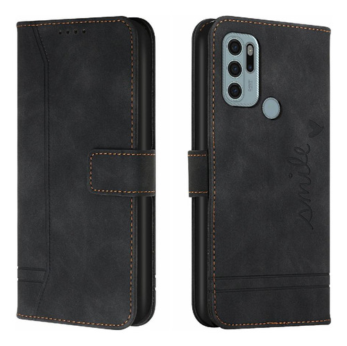 Caja Del Teléfono Para Motorola Moto G60s Flip Folio Wallet