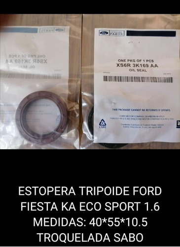 Estopera Trípode Ford Fiesta Ka Ecosport 1.6 