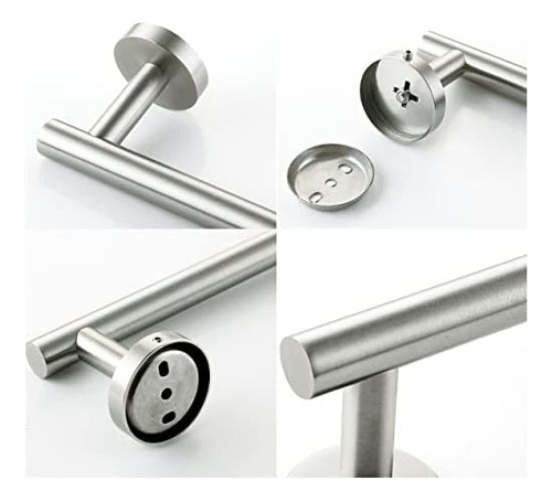 Toallero De Baño Nolimas 9 Pul Níquel Cepillado