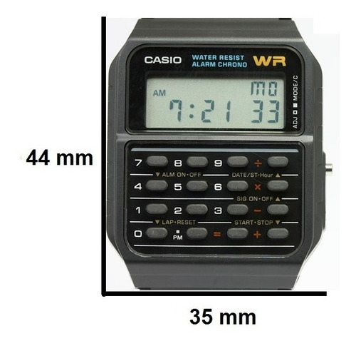Reloj Casio Calculadora Ca-53wf-2b Pila 5 Años Original