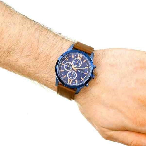Reloj Guess Hombre Cuero W0876g3 Pr 30%